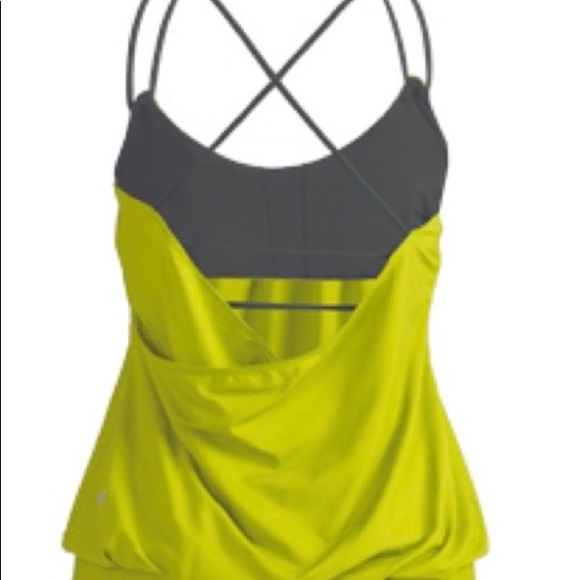 Lululemon Flow & Go Tank in Citron and Coal Straps - Picture 2 of 3